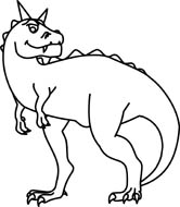 166x190 Free Black And White Dinosaurs Outline Clipart - Dinosaur Drawing Outline