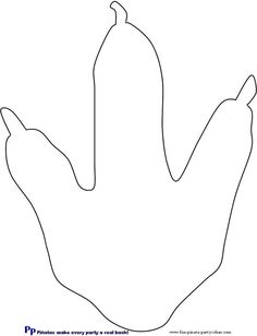 236x308 dinosaur footprint template free download clip art - Dinosaur Footprint Drawing