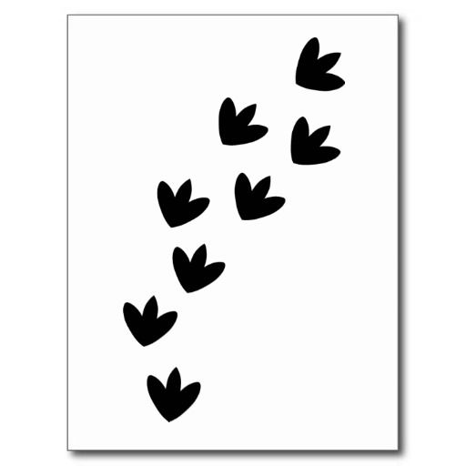 512x512 dinosaur footprint drawing dinosaur footprints post card - Dinosaur Footprint Drawing