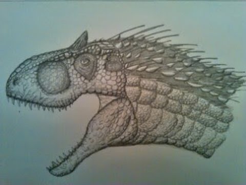 480x360 how to draw the head of the indominus rex - Dinosaur Head Drawing