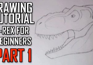 300x210 dinosaur head drawing tyrannosaurus rex dinosaur drawing - Dinosaur Head Drawing