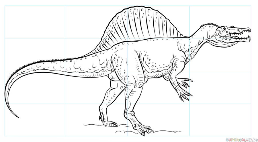 Dinosaur Line Drawing