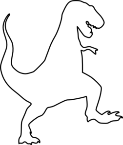 252x298 trex line drawing huge freebie! download for powerpoint - Dinosaur Line Drawing
