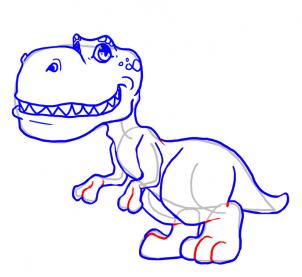 302x277 how to draw how to draw cute dinosaurs, cute dinosaurs - Dinosaur Line Drawing