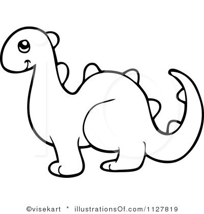 400x420 dinosaur outline clipart with dinosaur outline - Dinosaur Outline Drawing