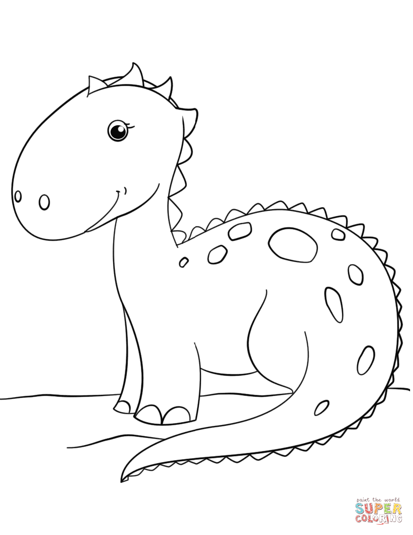 Dinosaur Outline Drawing at PaintingValley.com | Explore collection of