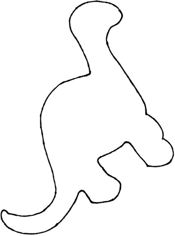 587x792 Dinosuarss Crafts - Dinosaur Outline Drawing