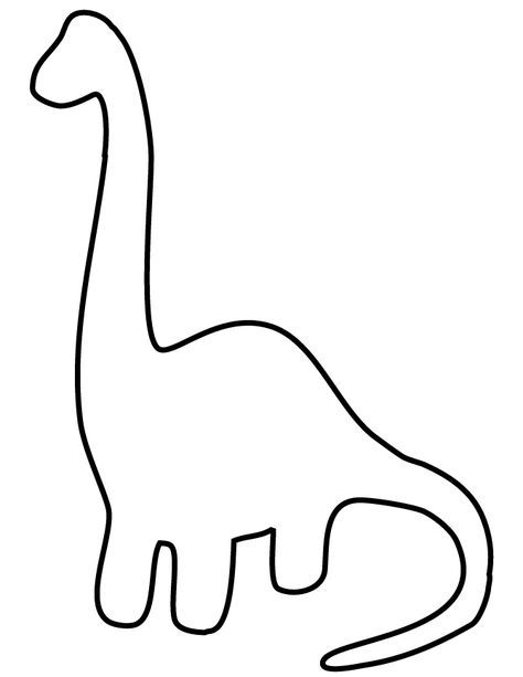 474x613 Easy Dinosaur For Toddlers Coloring - Dinosaur Outline Drawing