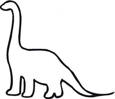400x344 free dinosaur templates found this outline of a dinosaur here - Dinosaur Outline Drawing