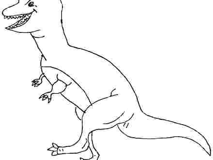 440x330 t drawing at free for personal use dinosaur fossil colouring pages - Dinosaur Outline Drawing
