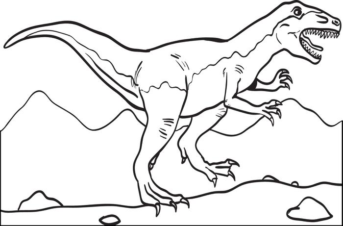 700x461 traceable dinosaur pictures jt coloring - Dinosaur Outline Drawing