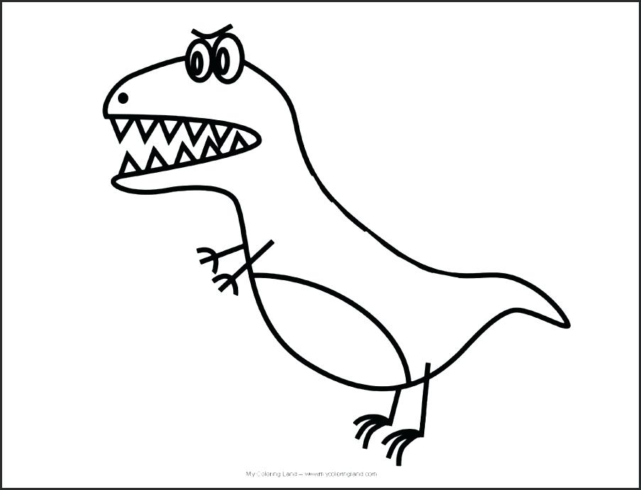 Dinosaur Outline Drawing at PaintingValley.com | Explore collection of ...