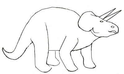 400x240 How To Draw A Dinosaur - Dinosaur Pencil Drawing