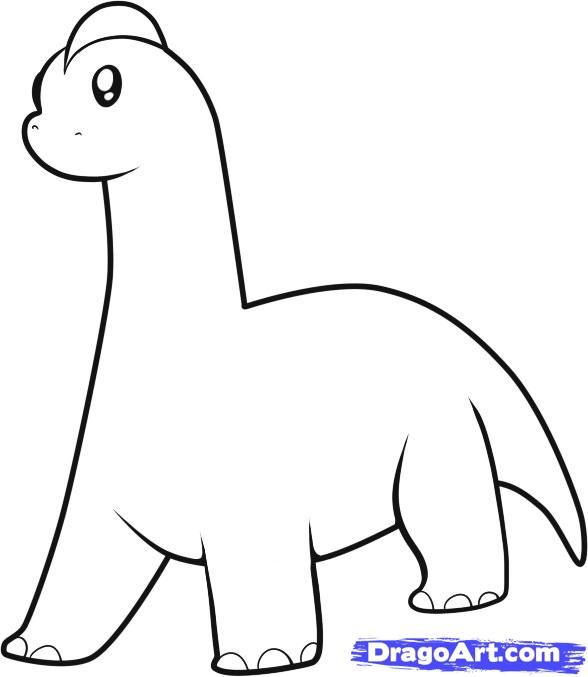588x677 dinosaur drawings for kids how to draw a dinosaur for kids step - Dinosaur Pictures Drawing
