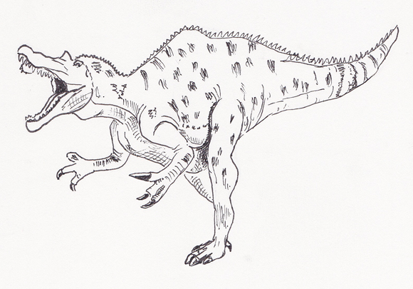 580x405 dinosaur and prehistoric animal drawings - Dinosaur Pictures Drawing