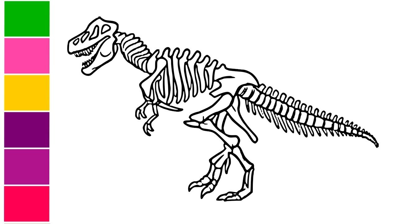 Dinosaur Skeleton Drawing at Explore collection of