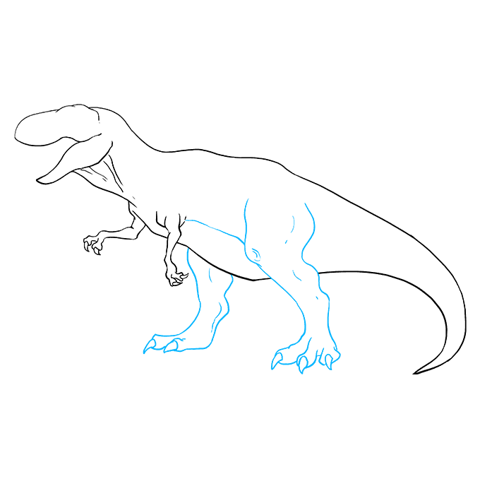 680x678 How To Draw A Tyrannosaurus Rex - Dinosaur T Rex Drawing
