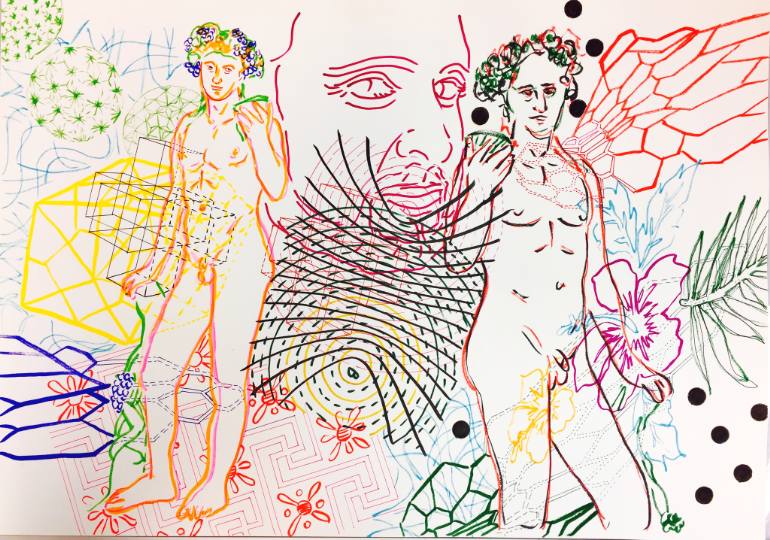 770x540 Double - Dionysus Drawing