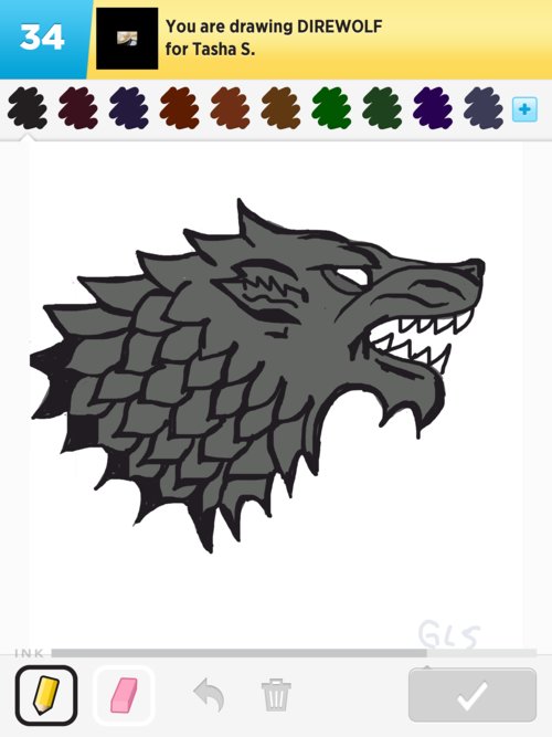 500x667 Direwolf Drawings - Dire Wolf Drawing
