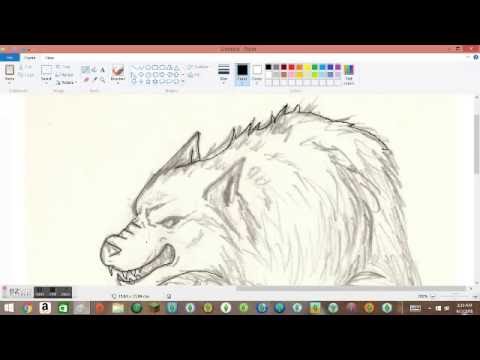 480x360 Drawing A Dire Wolf Scaring Wolves Off Speedpaint - Dire Wolf Drawing