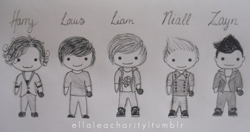 500x264 My Life Is Purple, One Direction! Hope You Like The Drawing! - Direction Drawing
