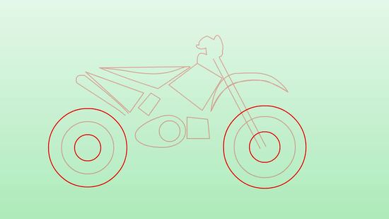 550x309 how to draw dirt bikes steps - Dirt Bike Drawing