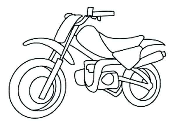 600x415 Dirt Bike Coloring Pages Beautiful Stock Drawings Hardcoloring - Dirt Bike Drawing