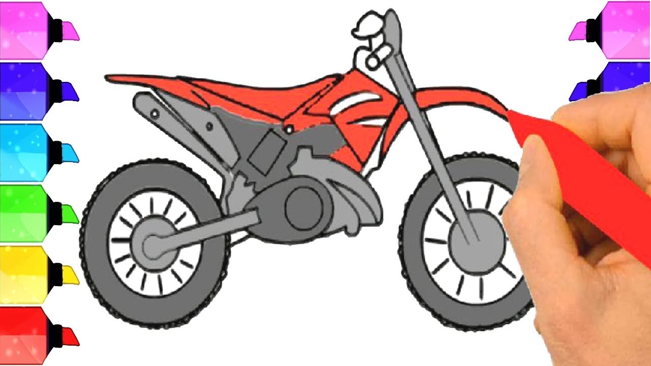 Dirt Bike Drawing Step By Step at PaintingValley.com | Explore