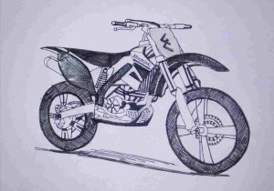 Dirt Bike Drawing Step By Step at PaintingValley.com | Explore ...