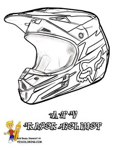 370x480 Dirt Bike Helmet Coloring - Dirt Bike Helmet Drawing