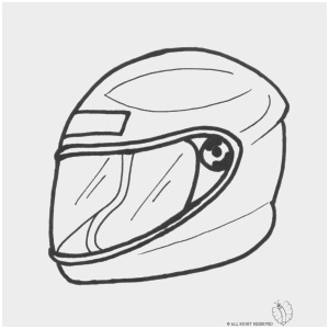 300x300 Helmet Coloring - Dirt Bike Helmet Drawing