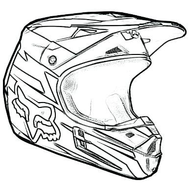 Dirt Bike Helmet Drawing at PaintingValley.com | Explore collection of