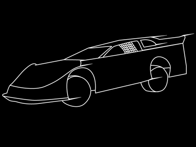 400x300 Arts Radiator - Dirt Late Model Drawing