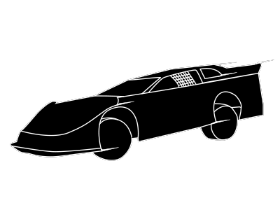 400x300 Arts Radiator - Dirt Late Model Drawing