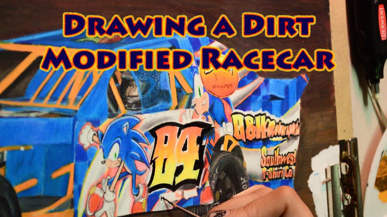 1280x720 Drawing A Dirt Modified Racecar - Dirt Modified Drawing