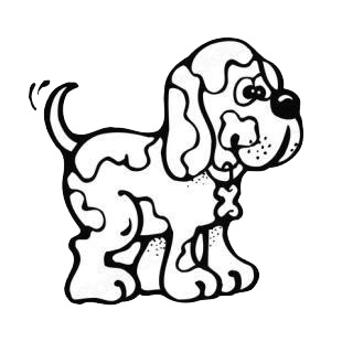 310x310 Dog Dirty Dogs Decals, Decal Sticker - Dirty Dog Drawing