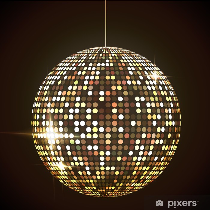 700x700 mirror disco ball vector illustration transparent objects - Disco Ball Drawing