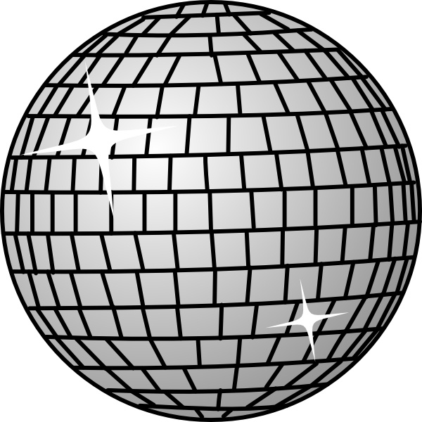 600x600 disco ball clip art free vector in open office drawing - Disco Ball Drawing