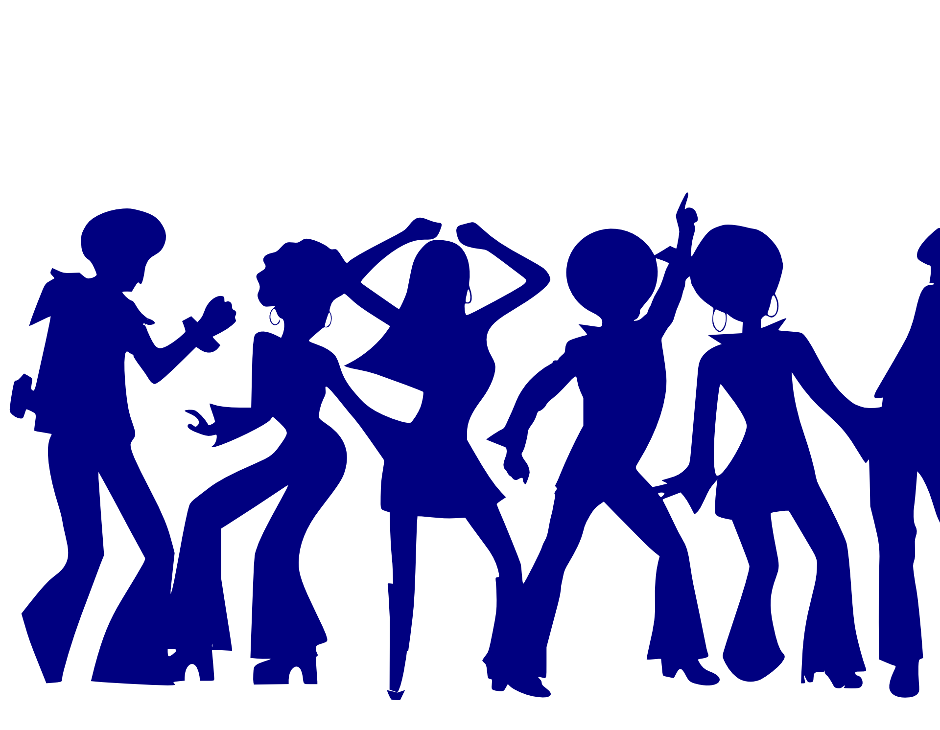 1920x1492 Drawing Of People Dancing - Disco Drawing