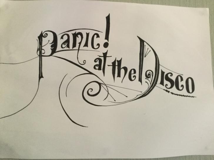 728x546 panic - Disco Drawing