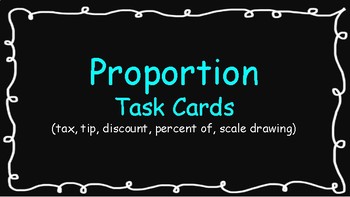 350x197 Proportion Task Cards - Discount Drawings