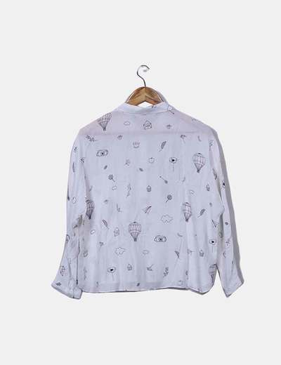 400x520 Zara White Shirt Print Drawings - Discount Drawings