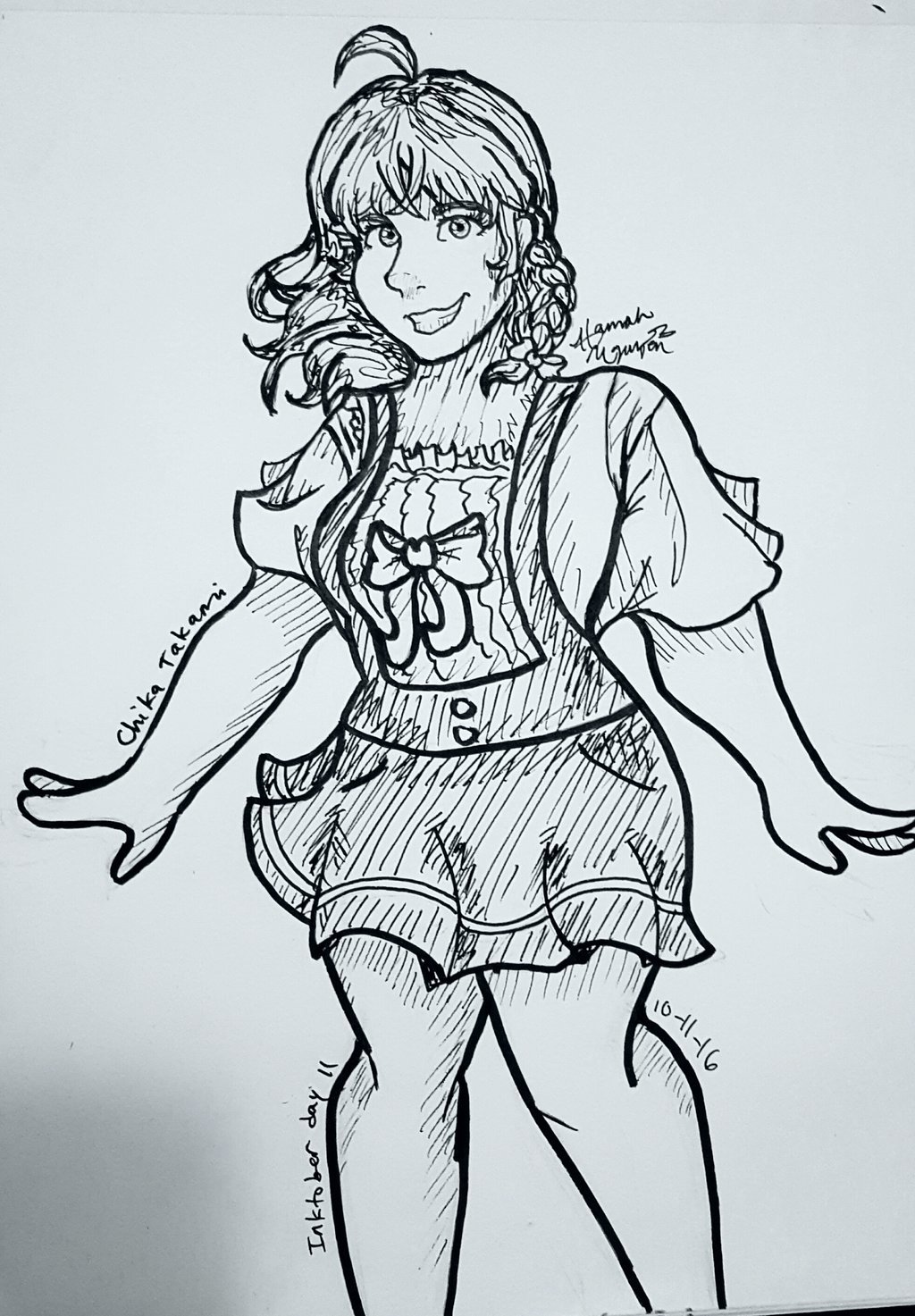 1024x1473 drawing of chika takami + a discussion about art style - Discussion Drawing