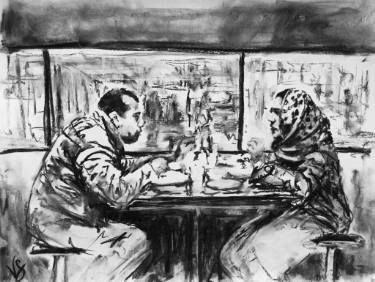 375x282 the heated discussion drawing - Discussion Drawing