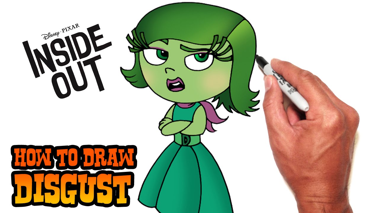 1280x720 how to draw disgust inside out - Disgust Inside Out Drawing