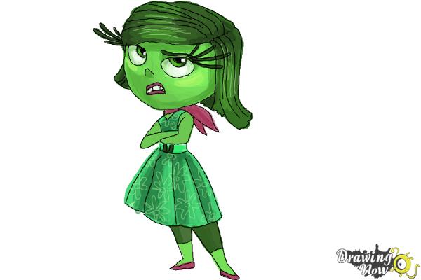 600x400 how to draw disgust from inside out - Disgust Inside Out Drawing