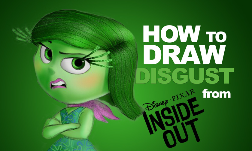 839x503 how to draw disgust from inside out - Disgust Inside Out Drawing