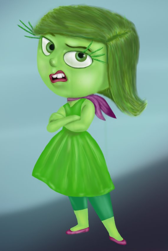 570x850 learn how to draw disgust from inside out - Disgust Inside Out Drawing