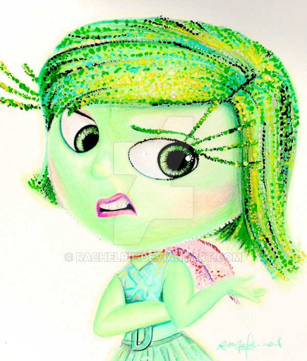 600x706 disgust! inside out pixar - Disgust Inside Out Drawing