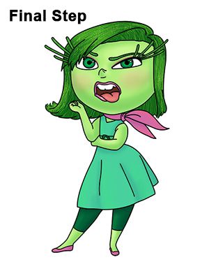300x388 disgust inside out drawing last draw in drawings, disney - Disgust Inside Out Drawing